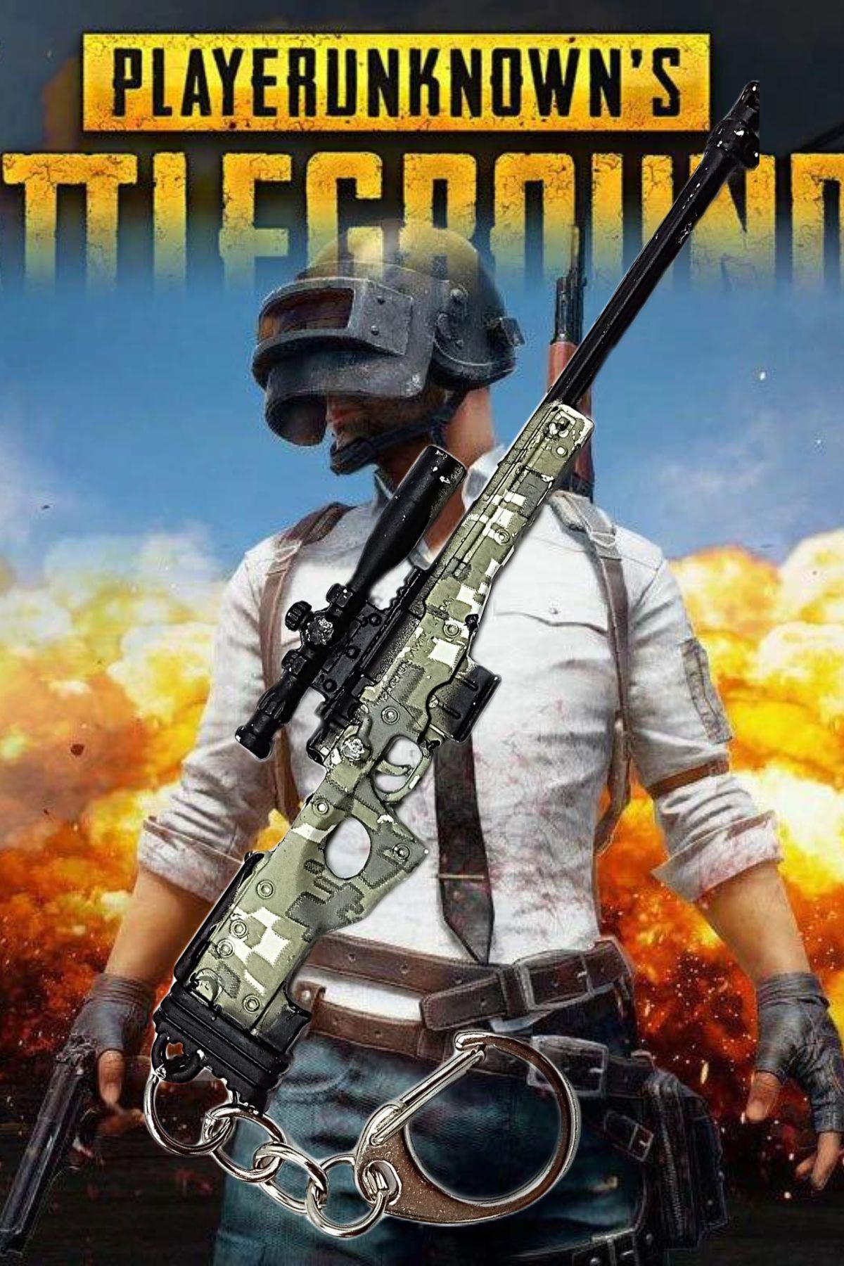 Amerika Birleşik DevletleriDünyadan HediyelerDNY-HD100348Keskin Hediyelik Eşya Ve TekstilPubg Metal Anahtarlık Avm Kamuflaj Sniper Keskin Nişancı Tüfeği 3D