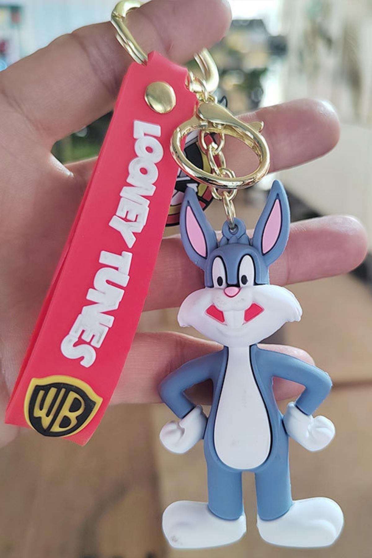 Amerika Birleşik DevletleriDünyadan HediyelerDNY-HD100625Keskin Hediyelik Eşya Ve TekstilBugs Bunny 3D Karakter Silikon Anahtarlık