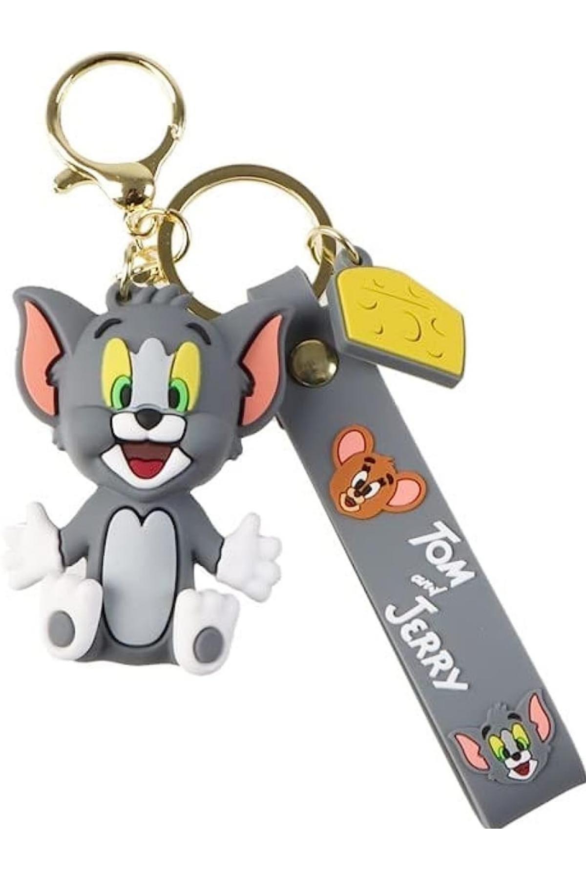 Amerika Birleşik DevletleriDünyadan HediyelerDNY-HD100628Keskin Hediyelik Eşya Ve TekstilTom ve Jerry 3D Karakter İkili Silikon Anahtarlık