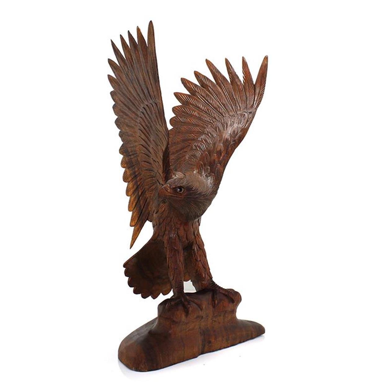 EndonezyaDünyadan HediyelerOZ-TEAKFIL-30215Keskin Hediyelik Eşya Ve TekstilDekoratif Teak (Tik) Ağacı Kartal Biblo 50 cm El İşi