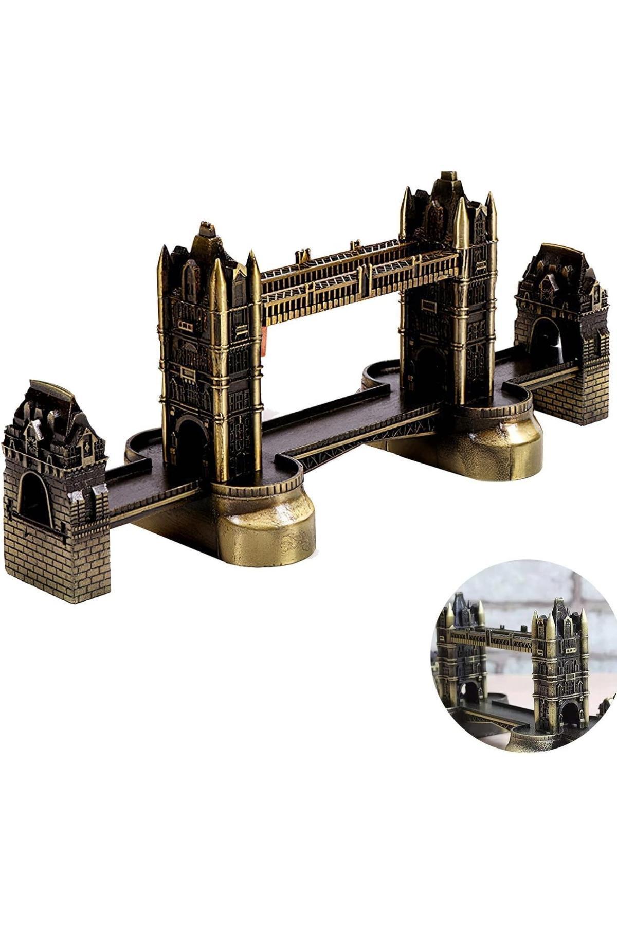 İngiltereDünyadan HediyelerDNY-HD100872Keskin Hediyelik Eşya Ve TekstilVintage Metal İngiltere London Tower Bridge Biblo Antik Bronz 20 cm