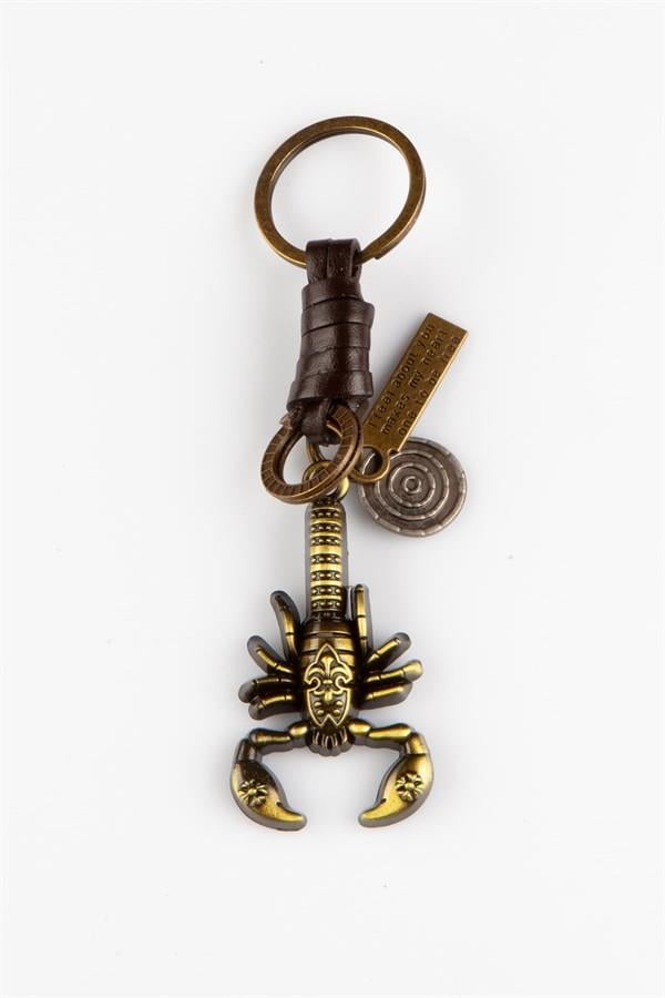 MısırDünyadan HediyelerANHTR-MTLDRAKRP085Keskin Hediyelik Eşya Ve TekstilMetal Deri Retro Akrep Anahtarlık