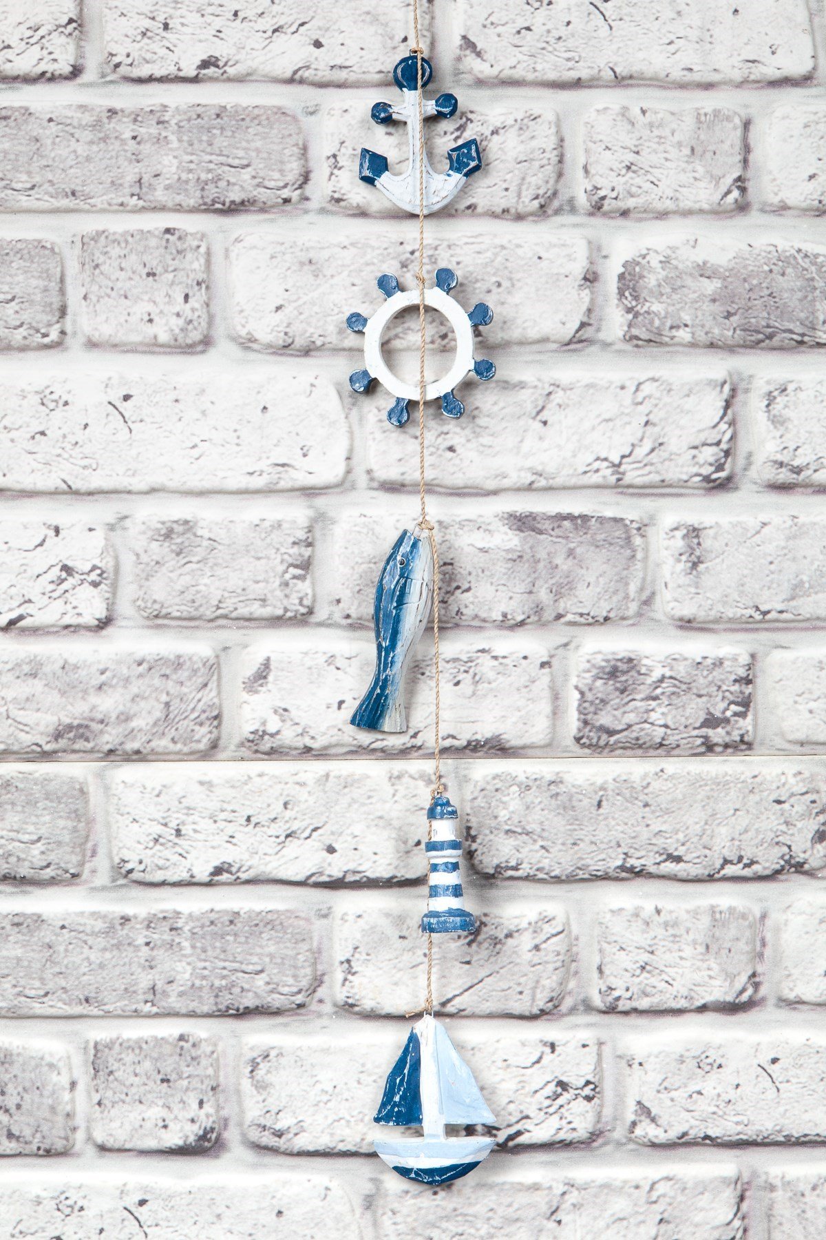 YunanistanDünyadan HediyelerOZ-AHŞMRN-DNZKRŞ5entegraDekoratif Ahşap Beşli Deniz Temalı Rustik Duvar Dekoru