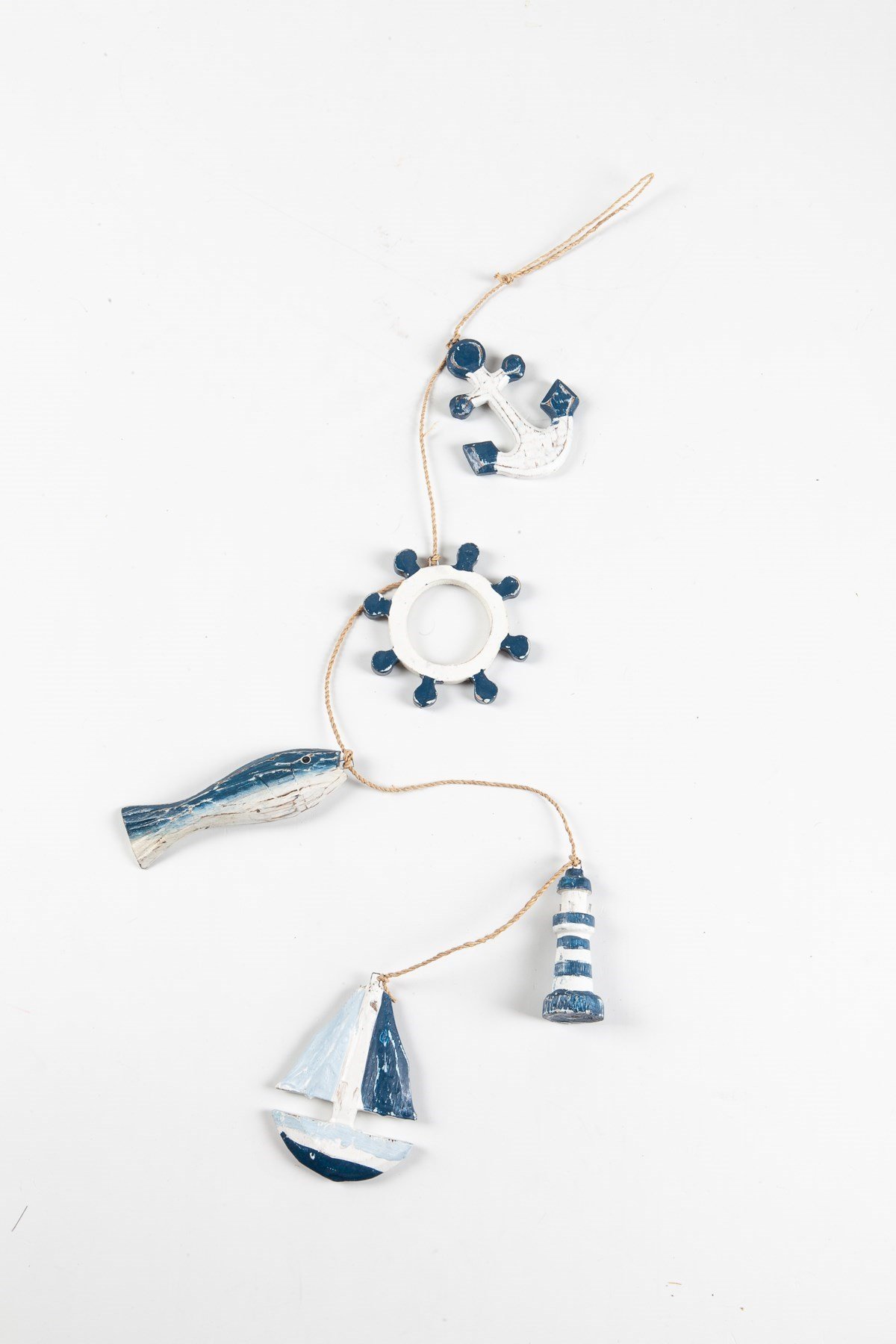 YunanistanDünyadan HediyelerOZ-AHŞMRN-DNZKRŞ5entegraDekoratif Ahşap Beşli Deniz Temalı Rustik Duvar Dekoru