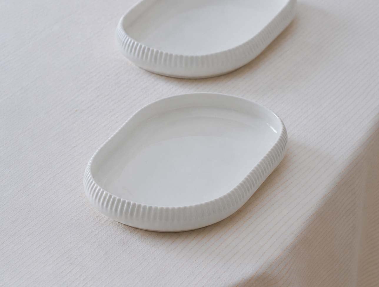 ACAR BİANCO LİNEA 20X13X2.5CM OVAL TAB JEA-08351