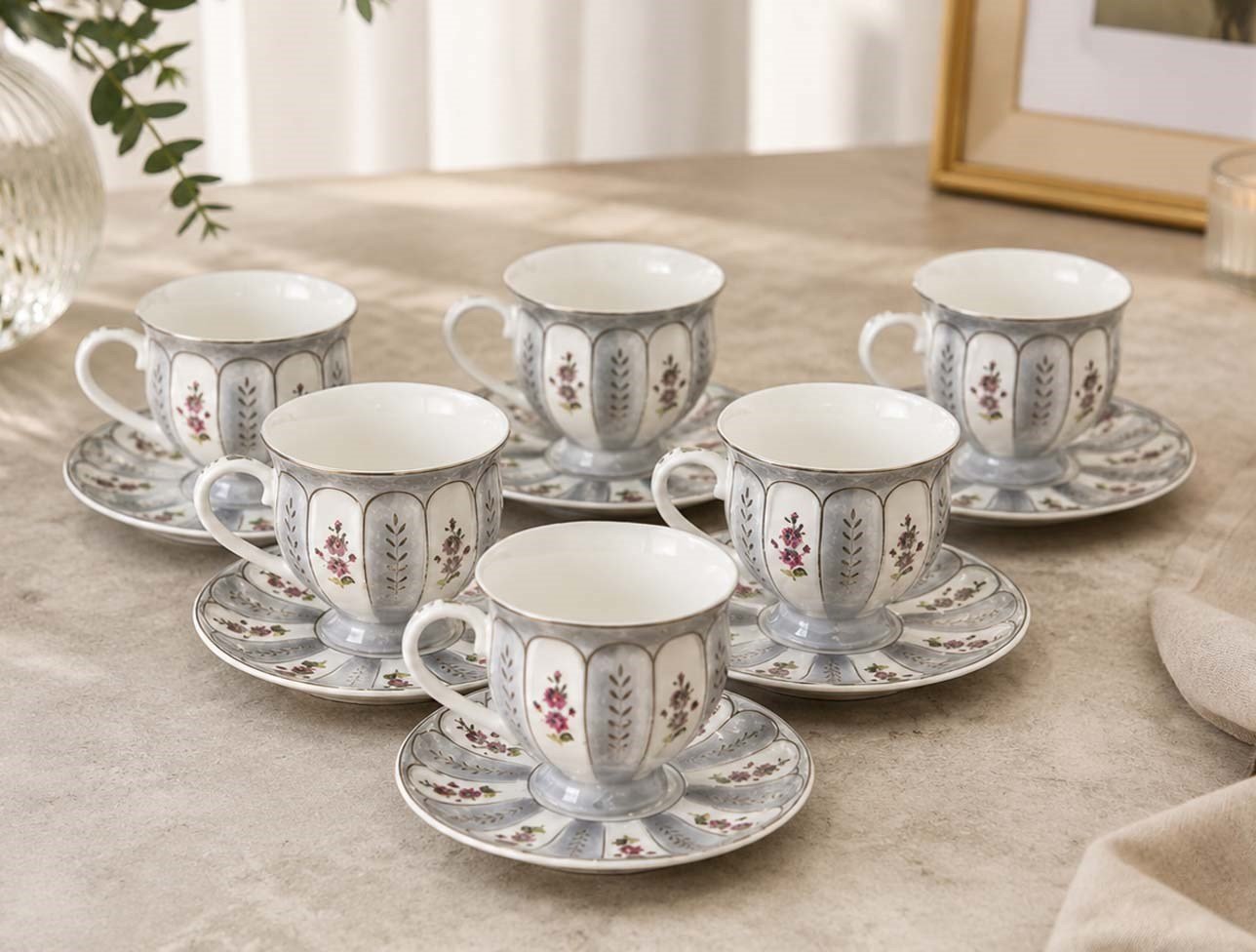 ACAR MARİNETTE TEA 6 LI KAHVE FİNCAN TAKIMI 09413