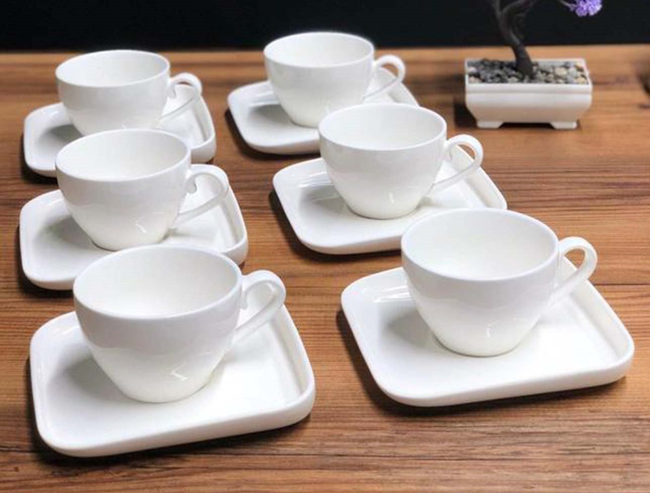 ACAR PORSELEN 6 LI ÇAY FINCAN TAKIMI 220 ML