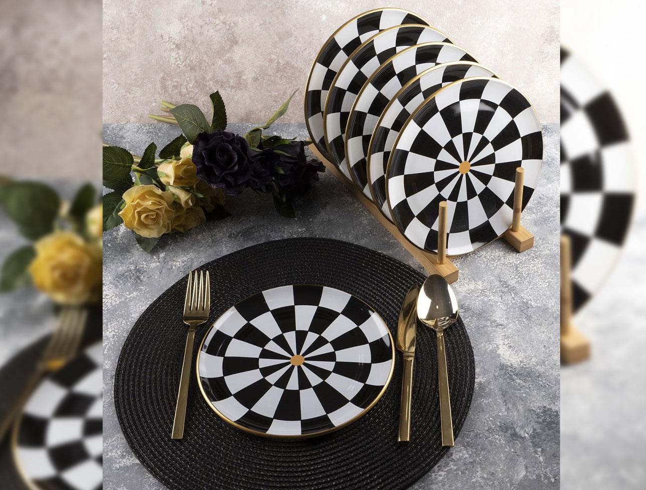 AROW PİNK MORE 6 LI PASTA TABAK TR-3922