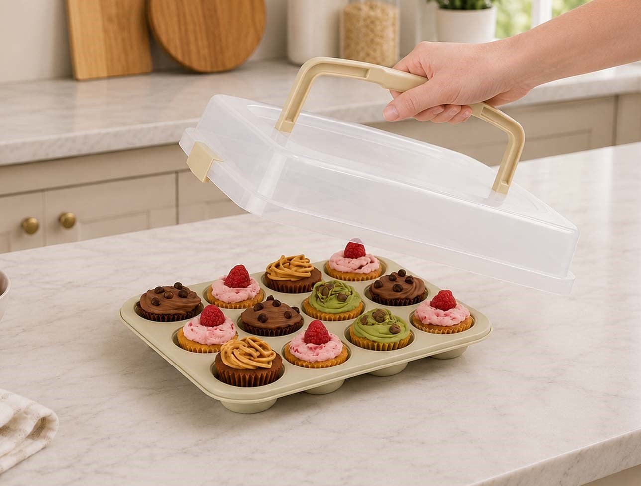 AROW SWEETCASE PLASTİK KAPAK MUFFİN KALIBI TR-7141