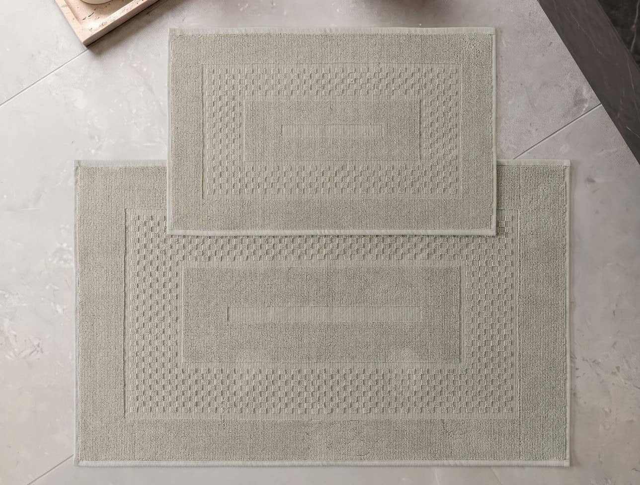 CB AURA 2Lİ PAMUKLU PASPAS SETİ FRAME VİZON 60X90