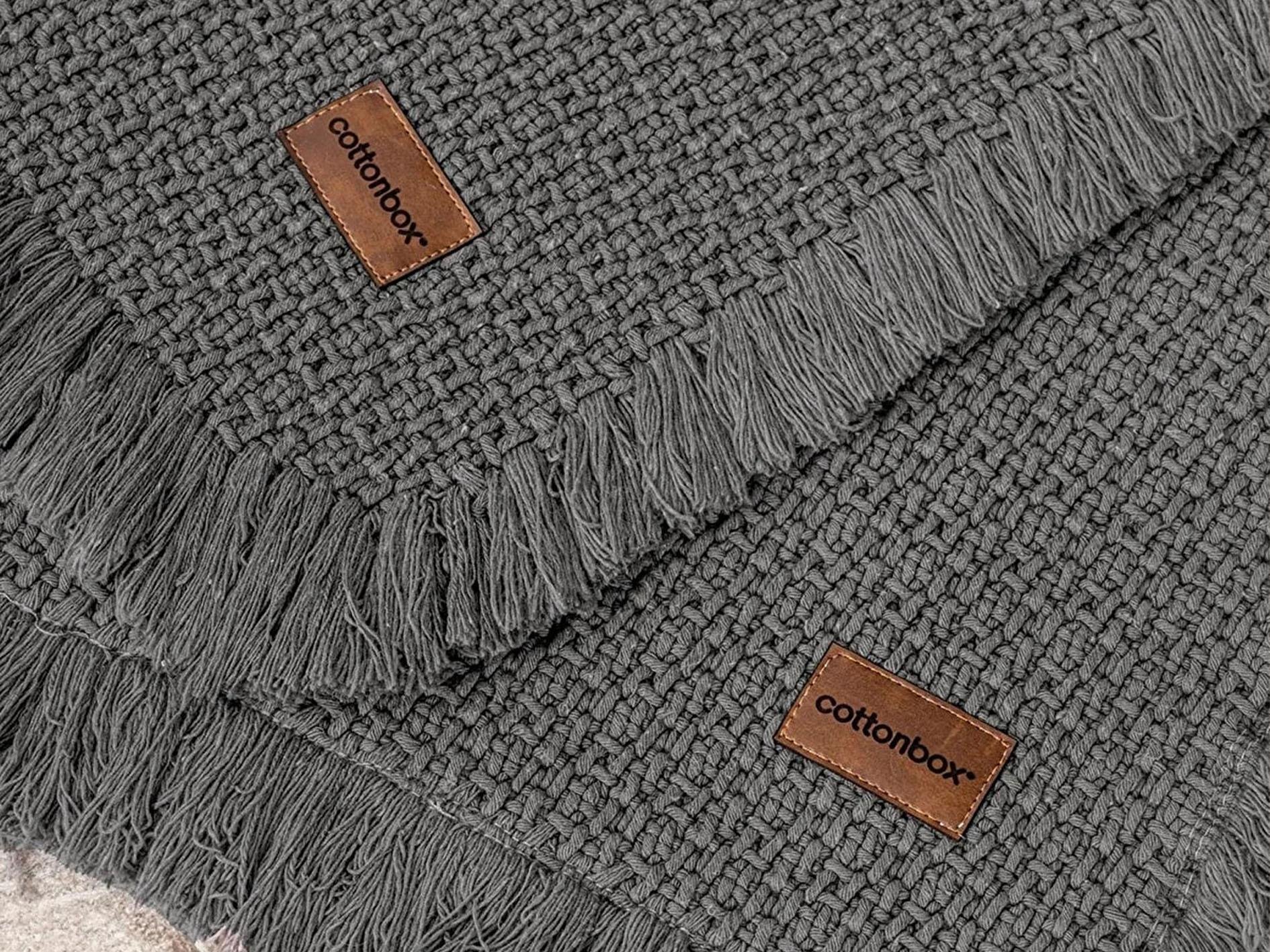 COTON CB BATH RUG SET ANTRASIT 75X125+60X90