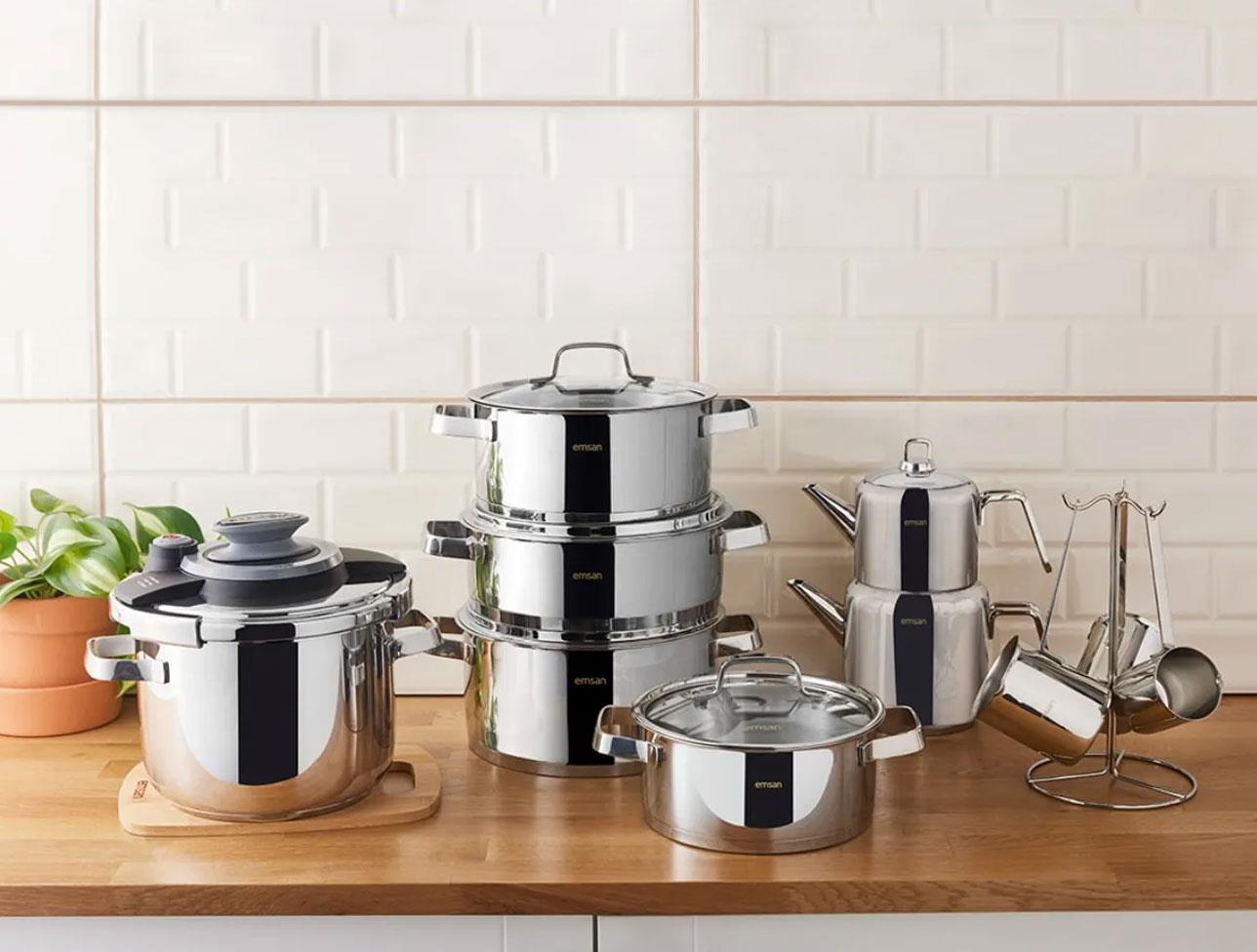 EMSAN ASTREION 17 PARÇA ÇELİK ÇEYİZ SET