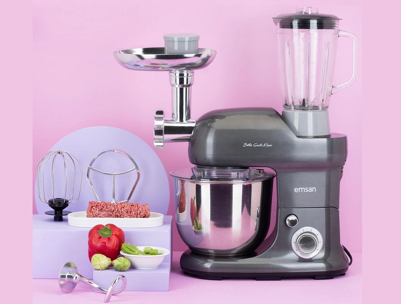 EMSAN BELLA GUSTO MAXI 1300 W STAND MİKSER ANTRASİ