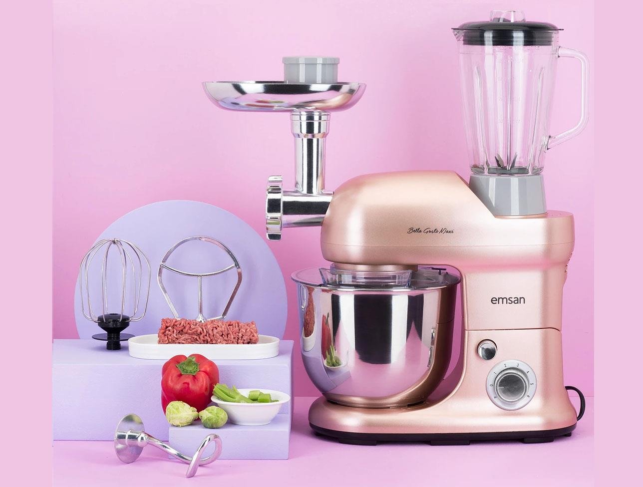 EMSAN BELLA GUSTO MAXI 1300W STAND MİKSER GOLDEN