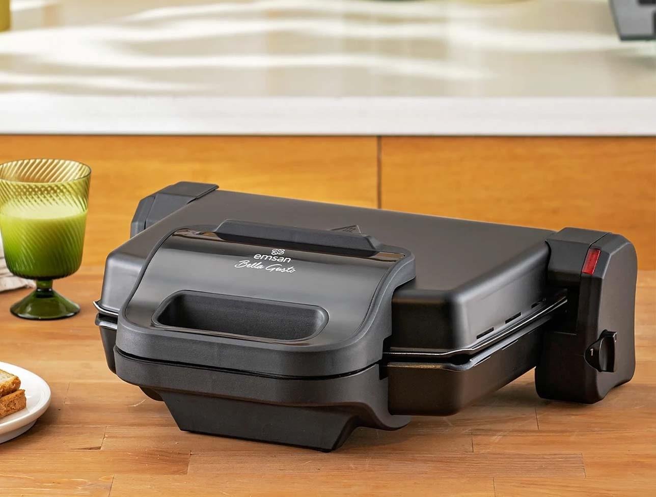 EMSAN BELLA GUSTO TOST MAKİNESİ SİYAH