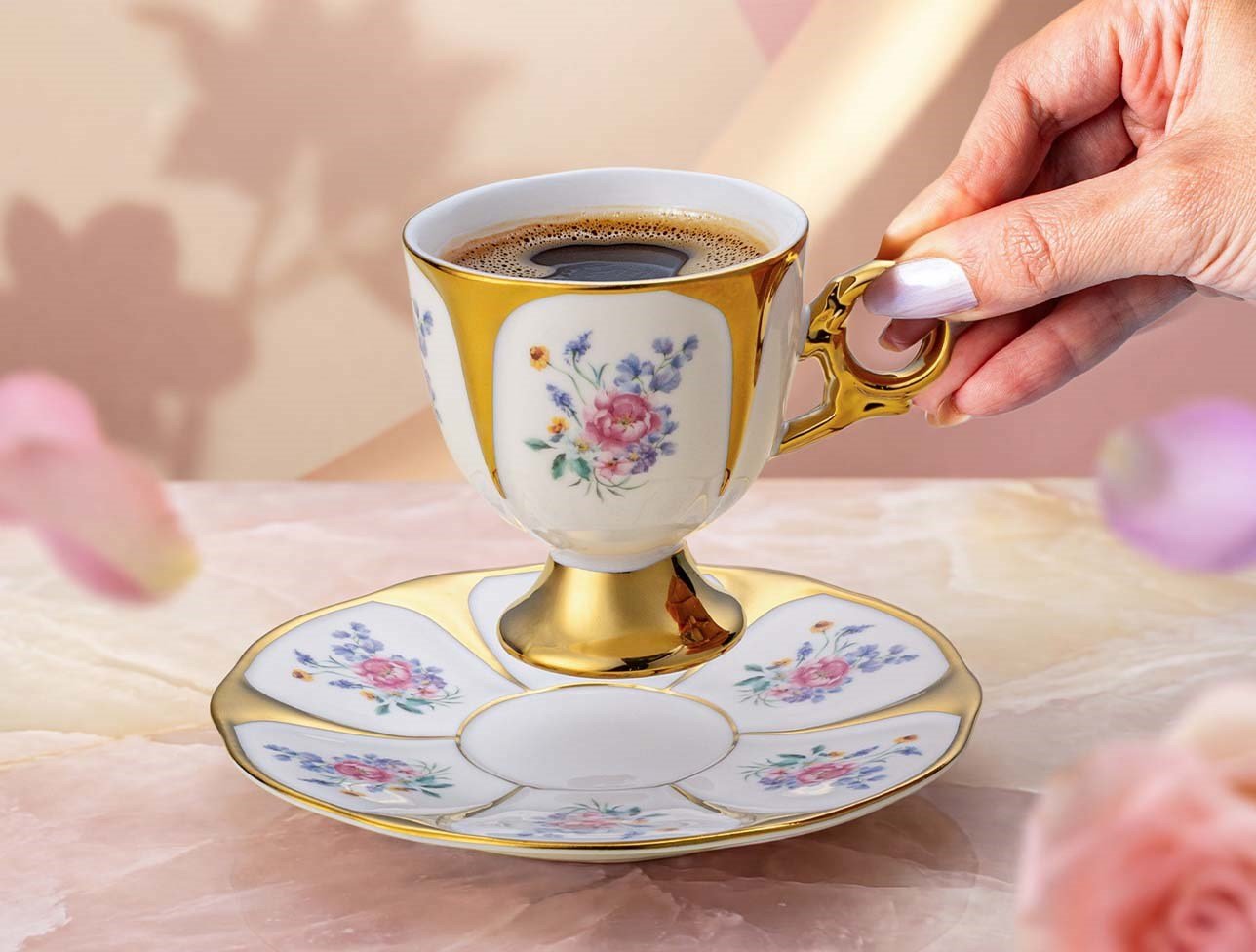 EMSAN BLOOM 6 KİŞİLİK KAHVE FİNCAN TAKIMI 100ML