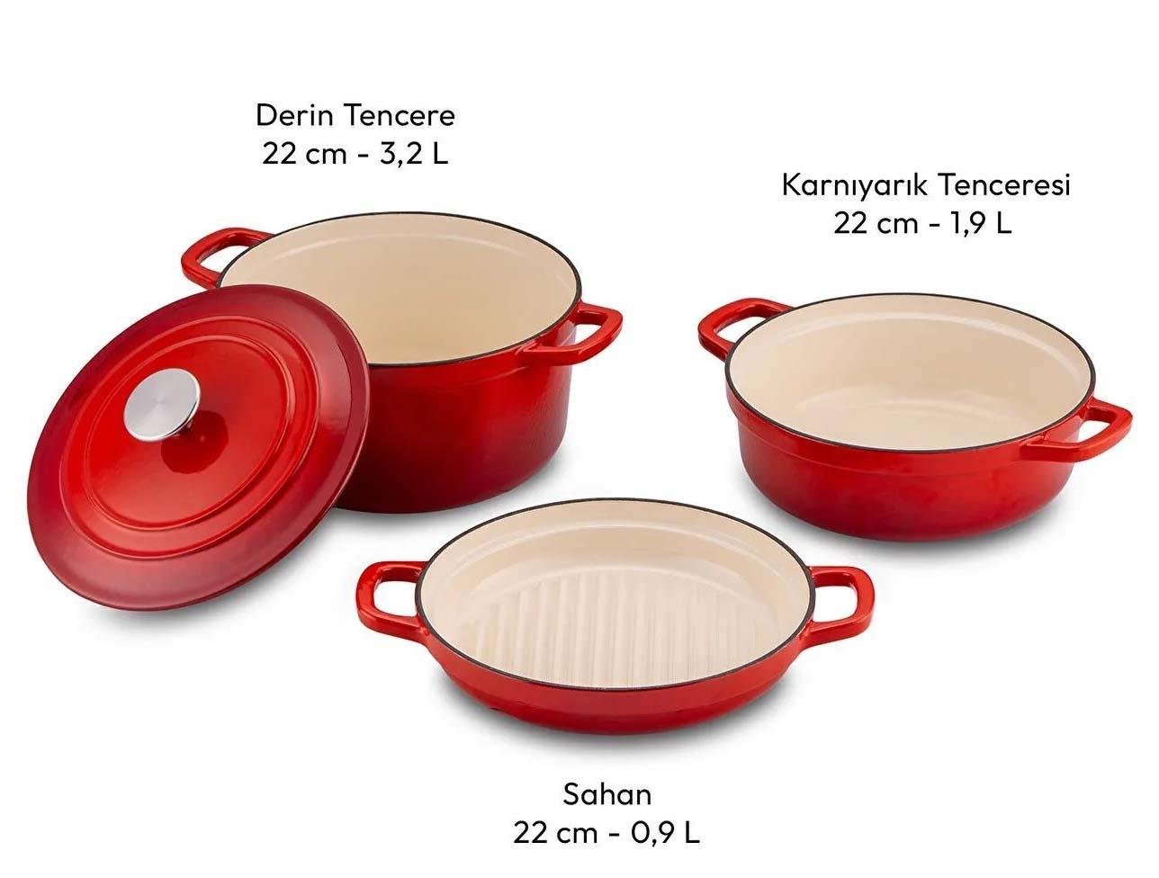 EMSAN FORTİNO CAST DÖKÜM TENCERE SETİ