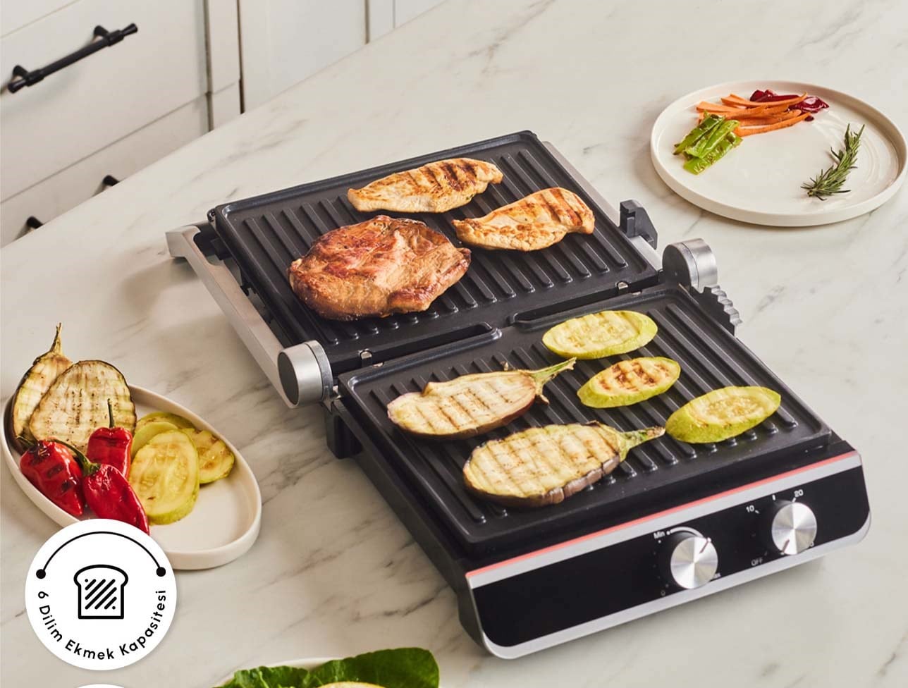 EMSAN NOVA GRİLL 6 DİLİM TOST MAKİNESİ 2000W