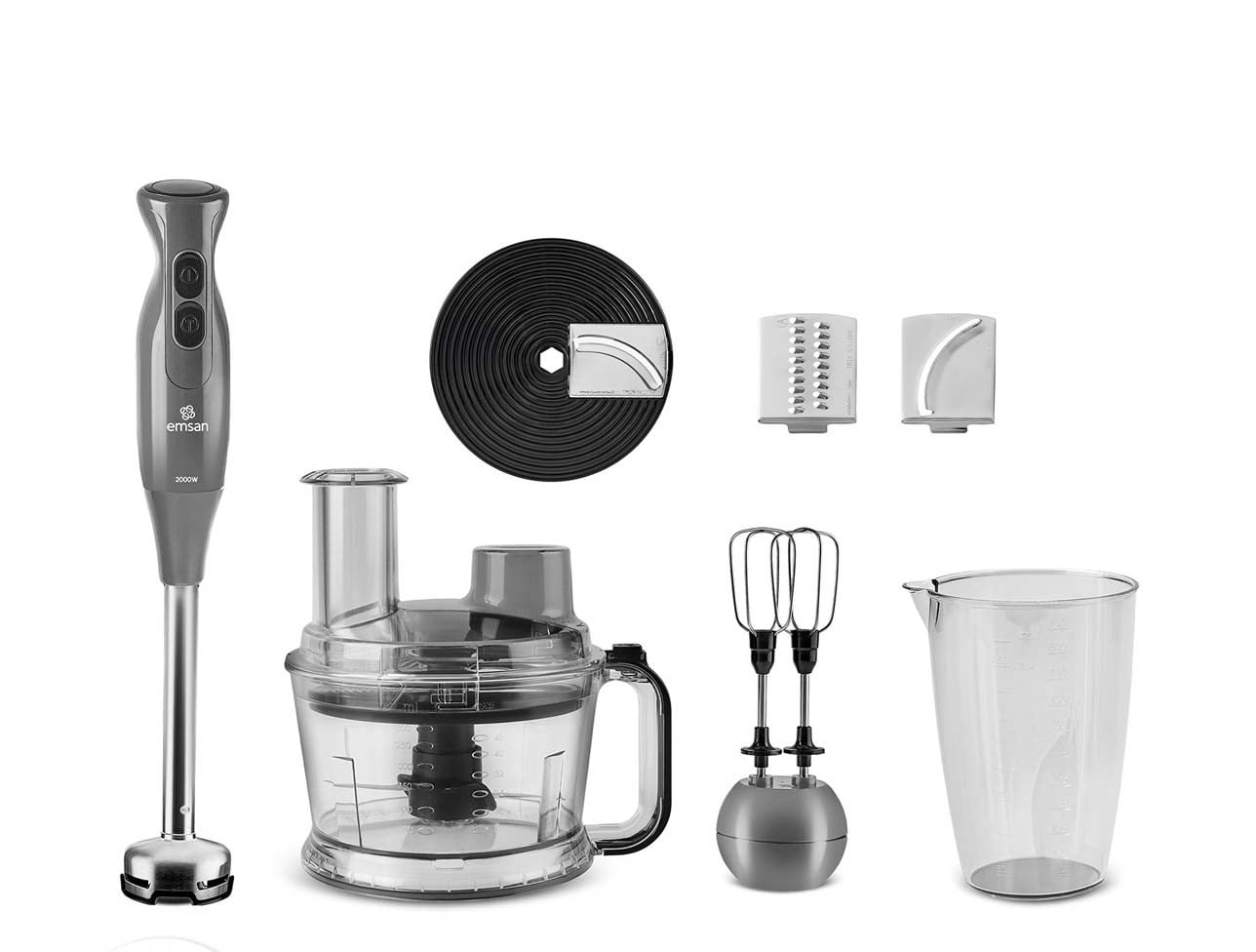 EMSAN PRO MULTİMAX 6İN1 MUTFAK ROBOTU SPACE GRAY