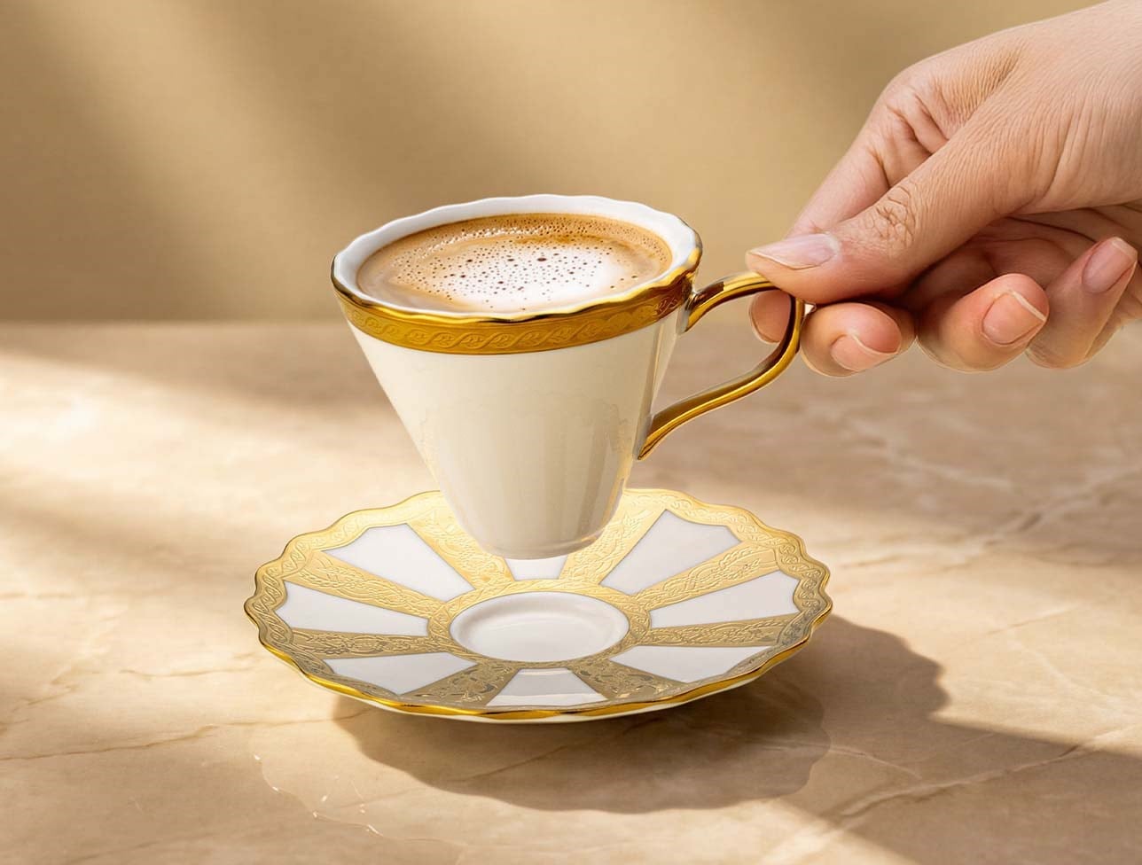 EMSAN ROYAL 6 KİŞİLİK KAHVE FİNCAN TAKIMI 100ML
