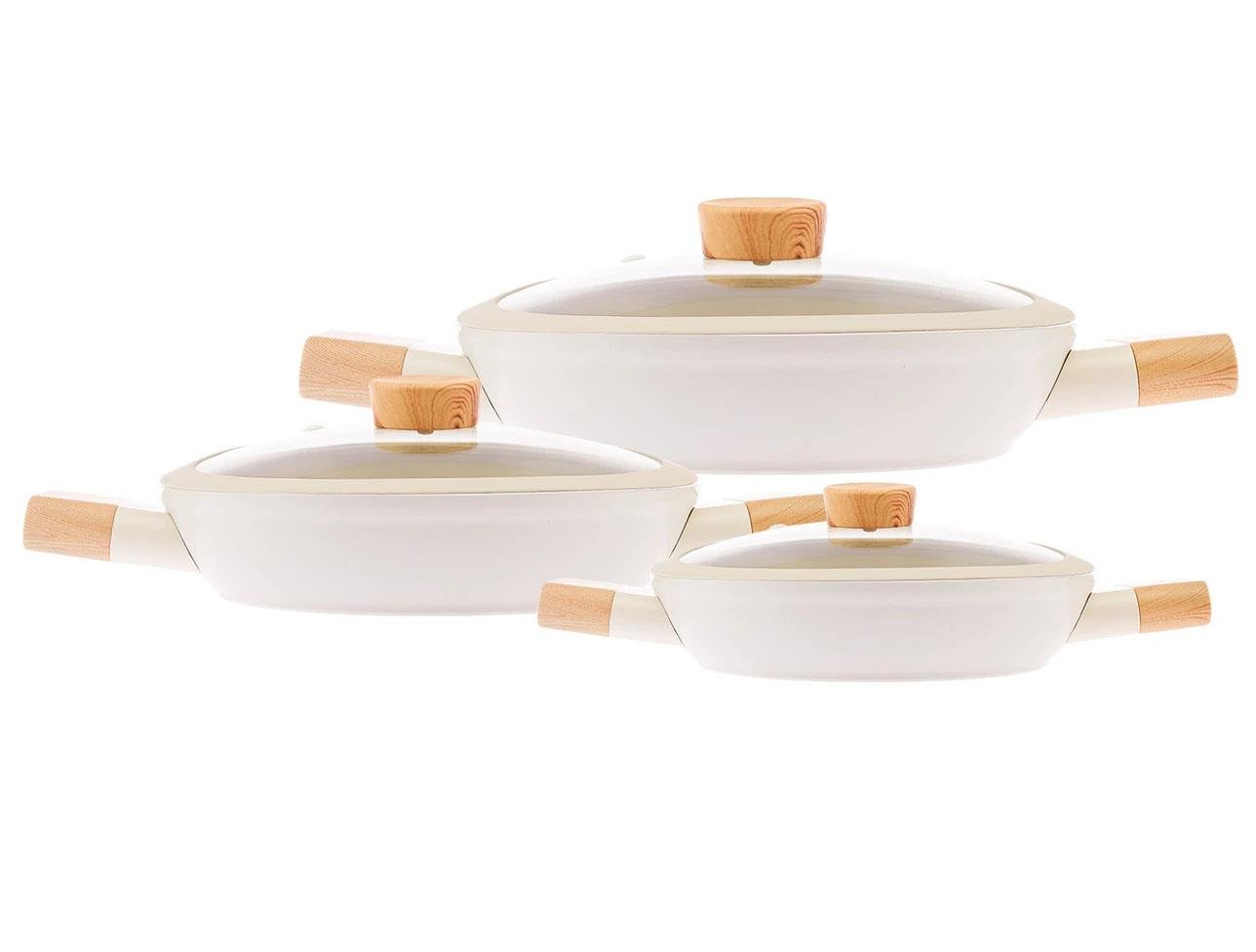 EMSAN SWİSS CRYSTAL 6 PARÇA SAHAN SETİ KREM