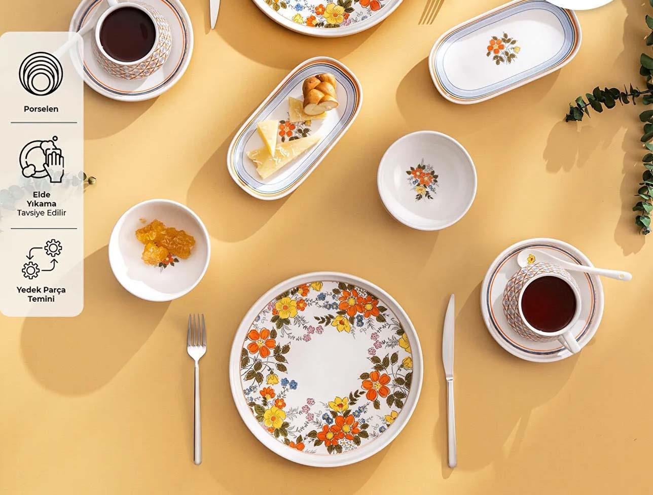 EMSAN TERARYUM 32 PARÇA 6 KİŞİLİK MULTİCOLOR