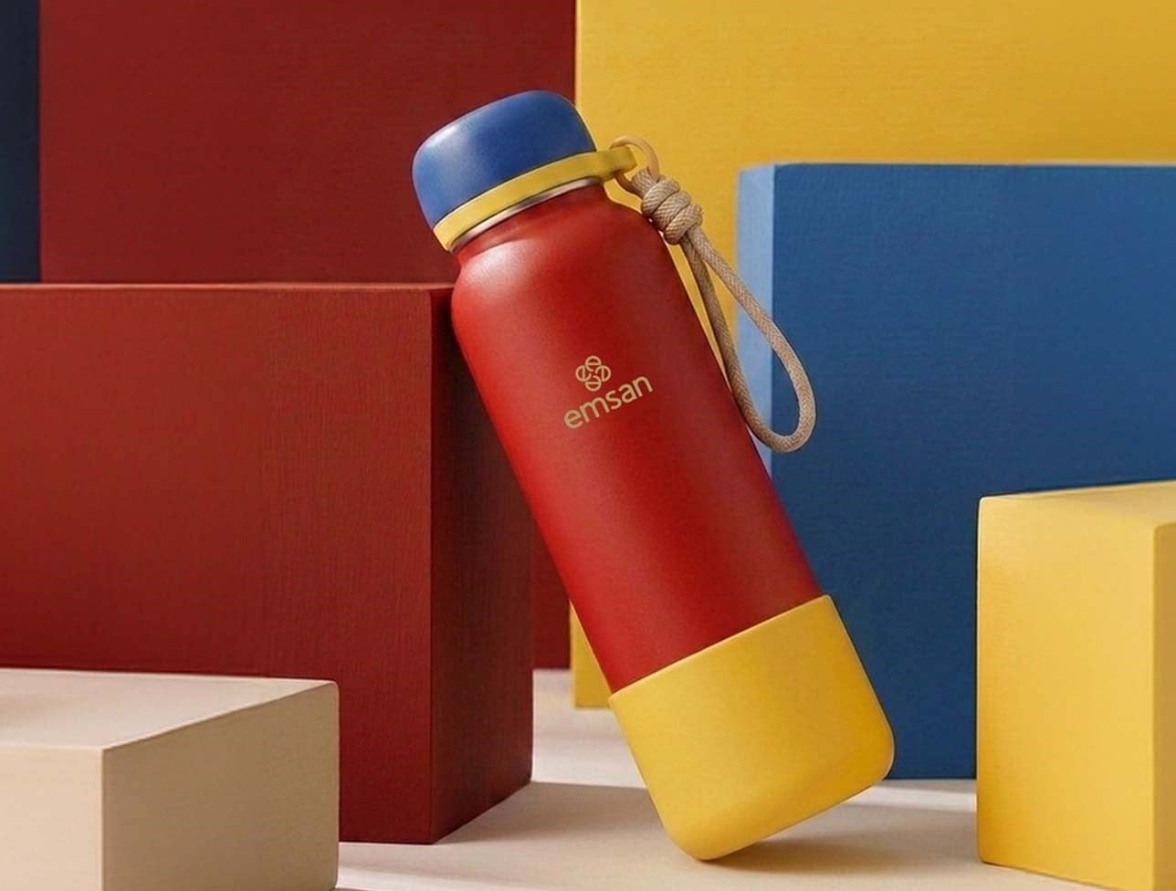 EMSAN THERMOSBOTTLE ÇELİK TERMOS 75 RED