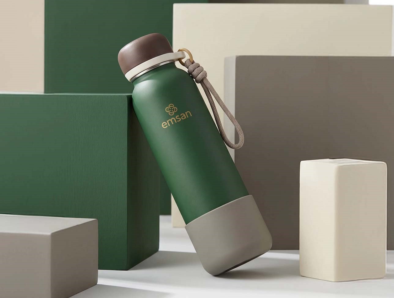 EMSAN THERMOSBOTTLE ÇELİK TERMOS GREEN 7001