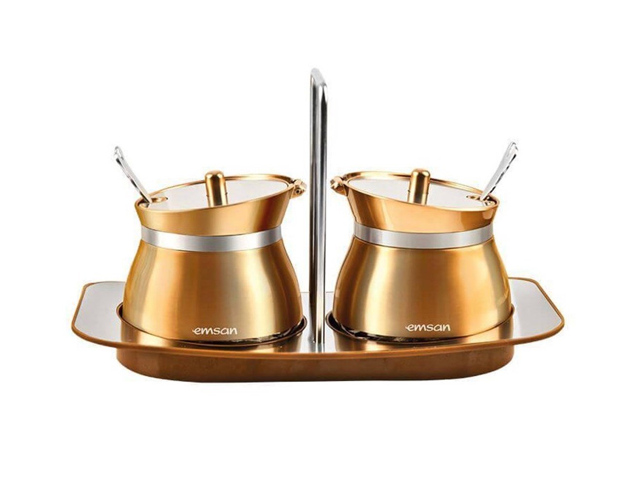 EMSAN VERNA 2 Lİ BAHARAT TAKIMI SETİ ROSE GOLD