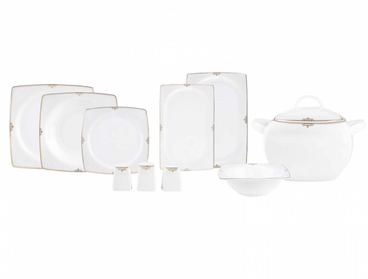 EMSAN YEMEK TAKIMI FINE BONE ESTİVA GOLD 61 PRÇ