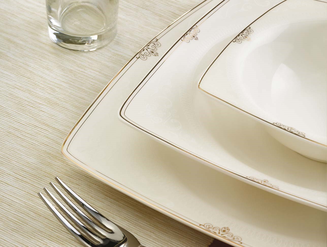 EMSAN YEMEK TAKIMI FINE BONE ESTİVA GOLD 61 PRÇ