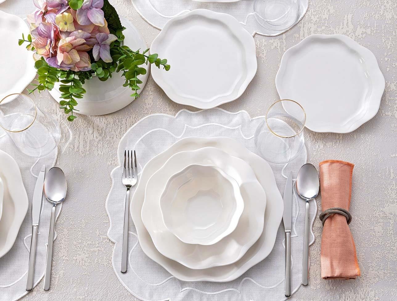 EMSAN YONCA 24 PRÇ 6 KİŞİLİK YMT BEYAZ