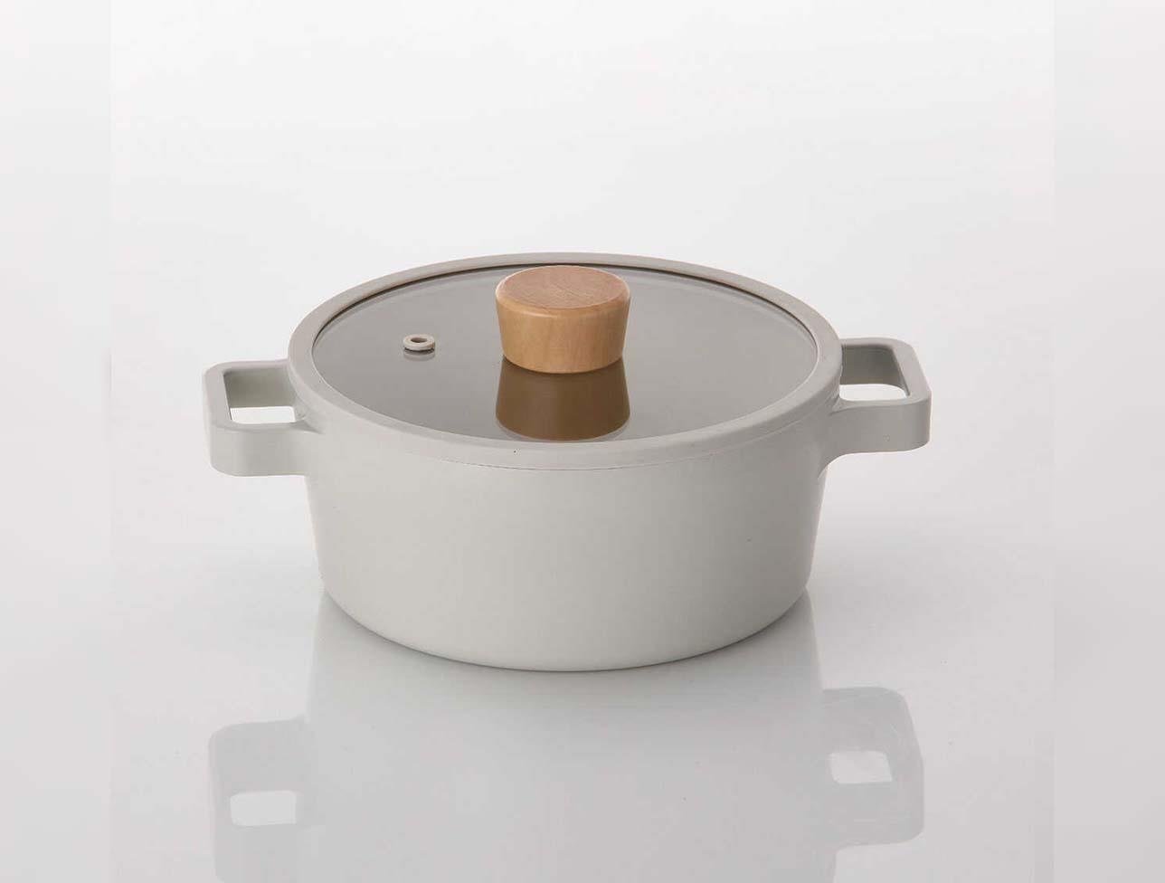 FİKA CAM KAPAKLI ALMNY DÖKÜM SOS TEN. 18CM BEJ