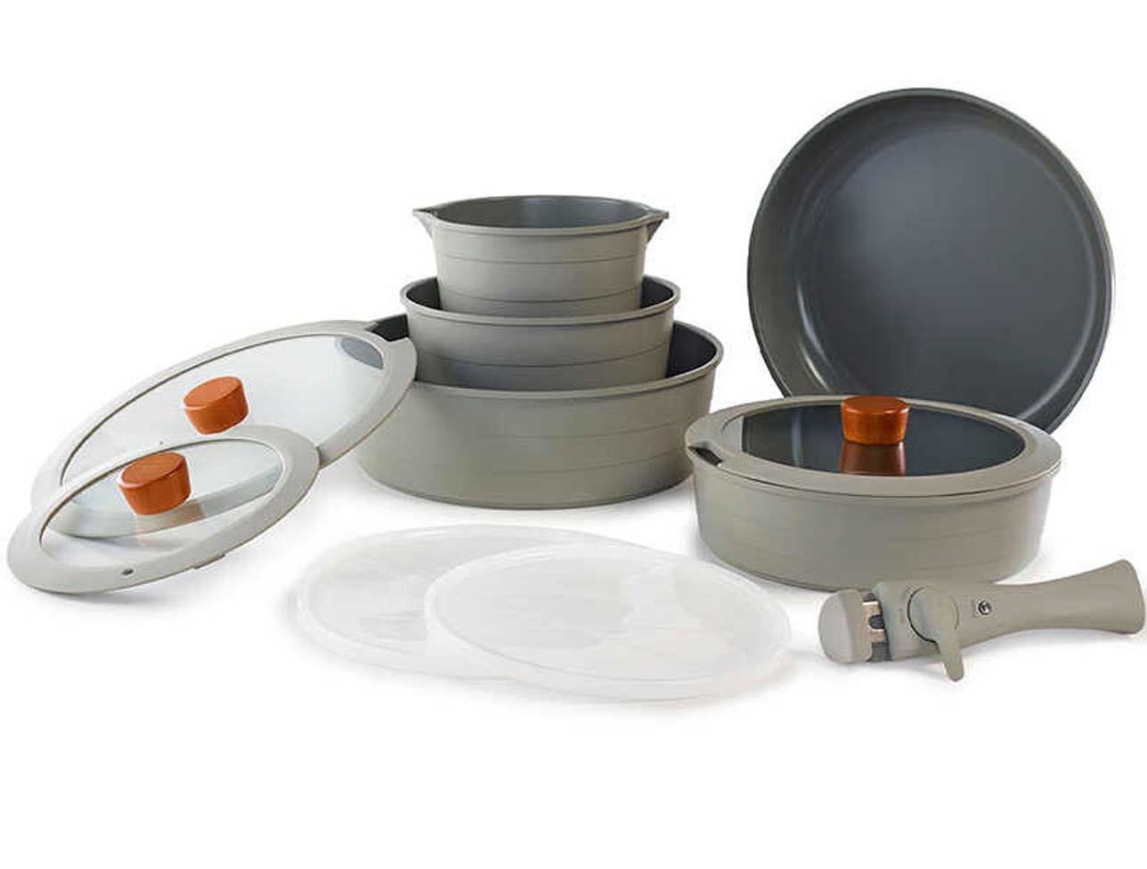 FİKA NEOFLAM MİDAS BÜYÜK SET GRİ İNDUCTION 11 PRÇ