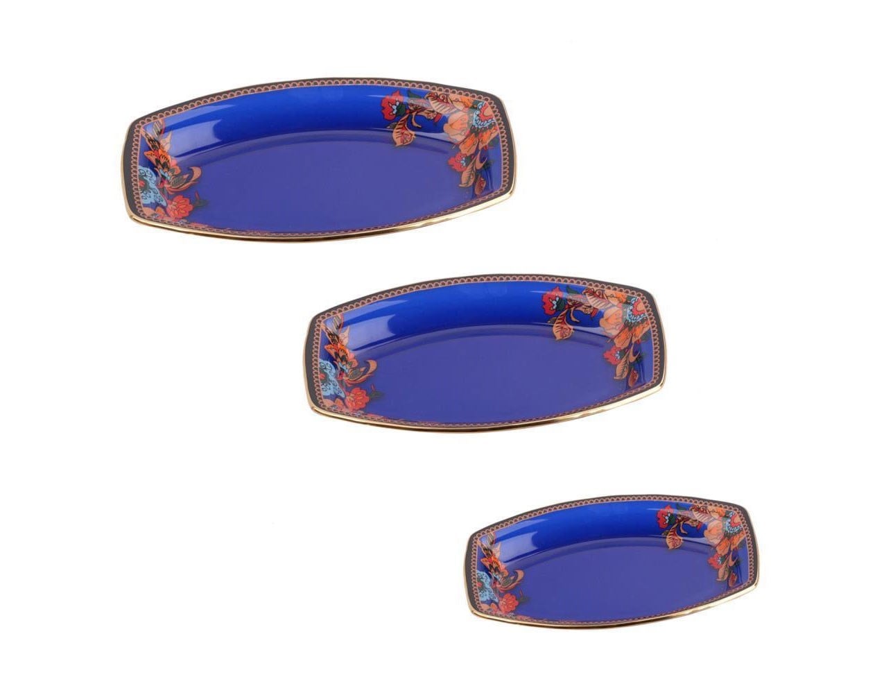 GLORE LORENA ASORTİ OVAL 3 LÜ KAYIK 18-23-28 CM
