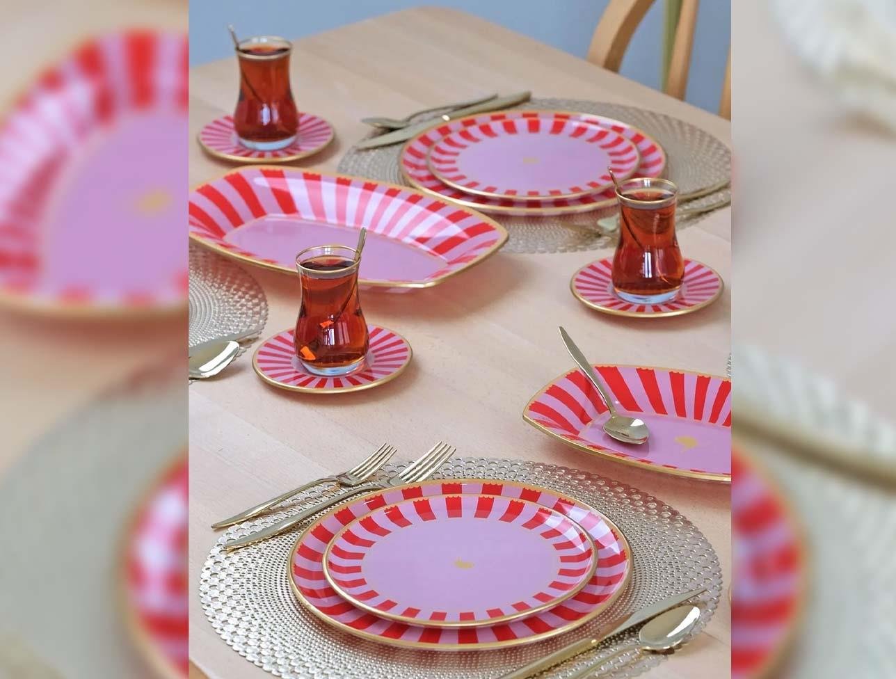 GLORE PİNK LİNE MAT 27 PARÇA TEA TİME