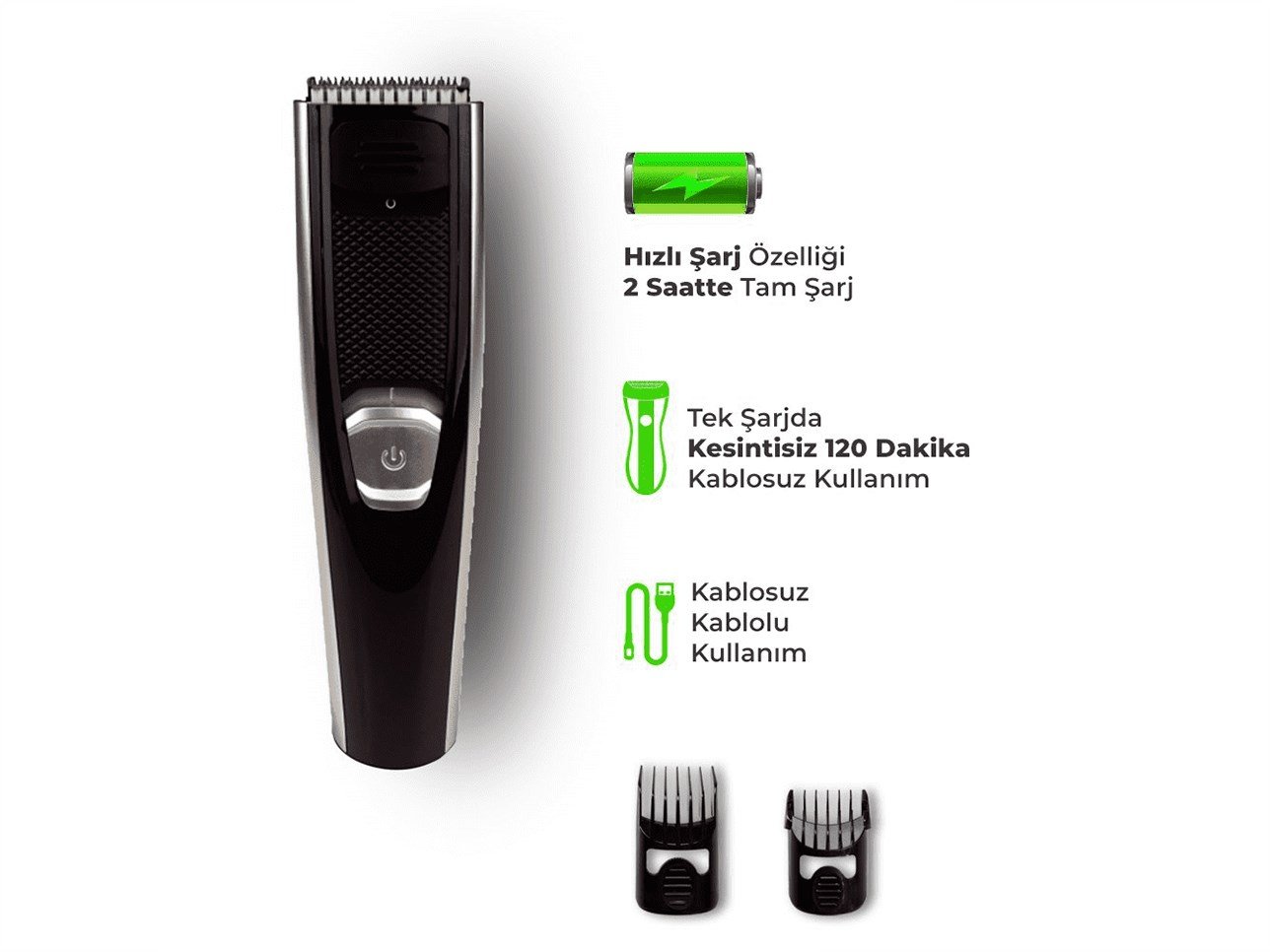 GOLDMASTER FİYAKA GM-8100 ŞARJLI SAÇ SAKAL ŞEKİL