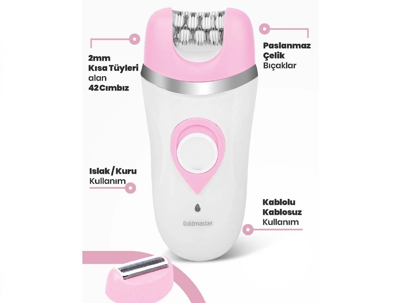 GOLDMASTER PERİ GM-8166 EPİLASYON CİHAZI