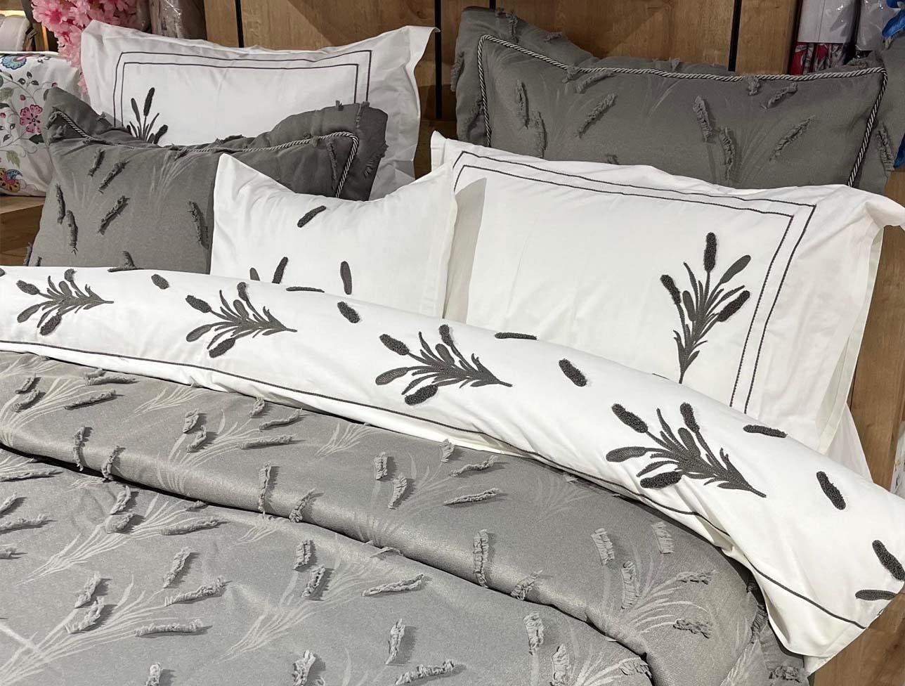 İPEKÇE ÇEYİZ SETİ PALMİRA 10 PARÇA ANTRASİT