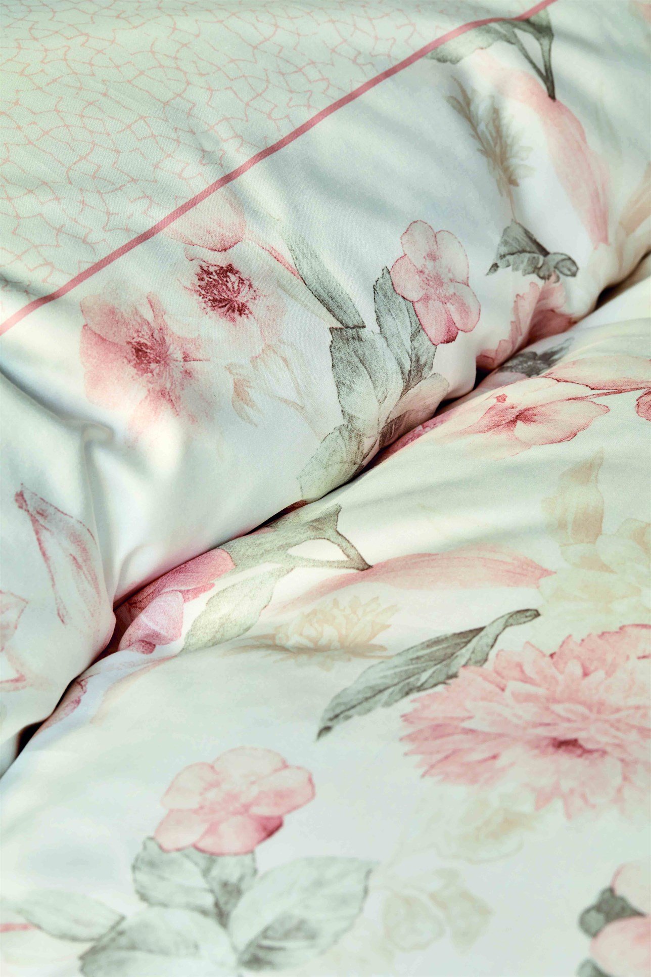 KARACA ALVİSE BLUSH SATEN ÇİFT K. NEVRESİM TAKIMI