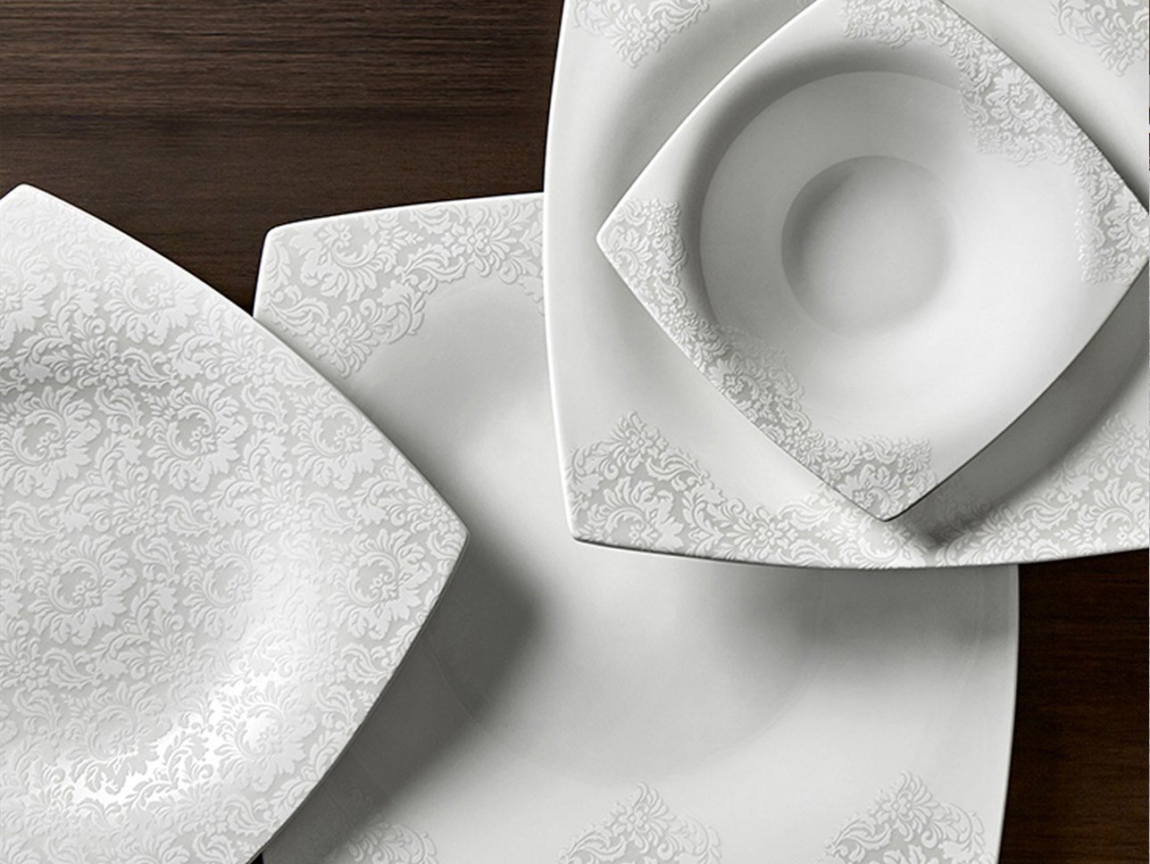 KARACA FINE PEARL HELEN 62 PARÇA YEMEK TAK KARE