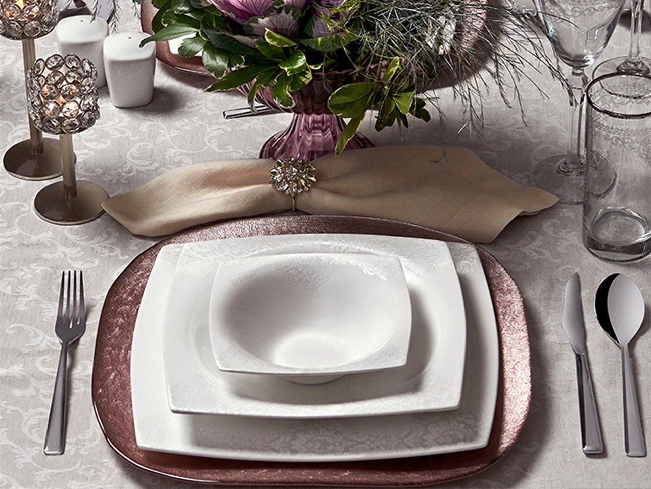 KARACA FINE PEARL HELEN 62 PARÇA YEMEK TAK KARE