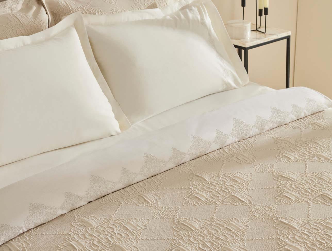 KARACA HOME CLARE DUET SET ÇİFT KİŞİLİK EKRU