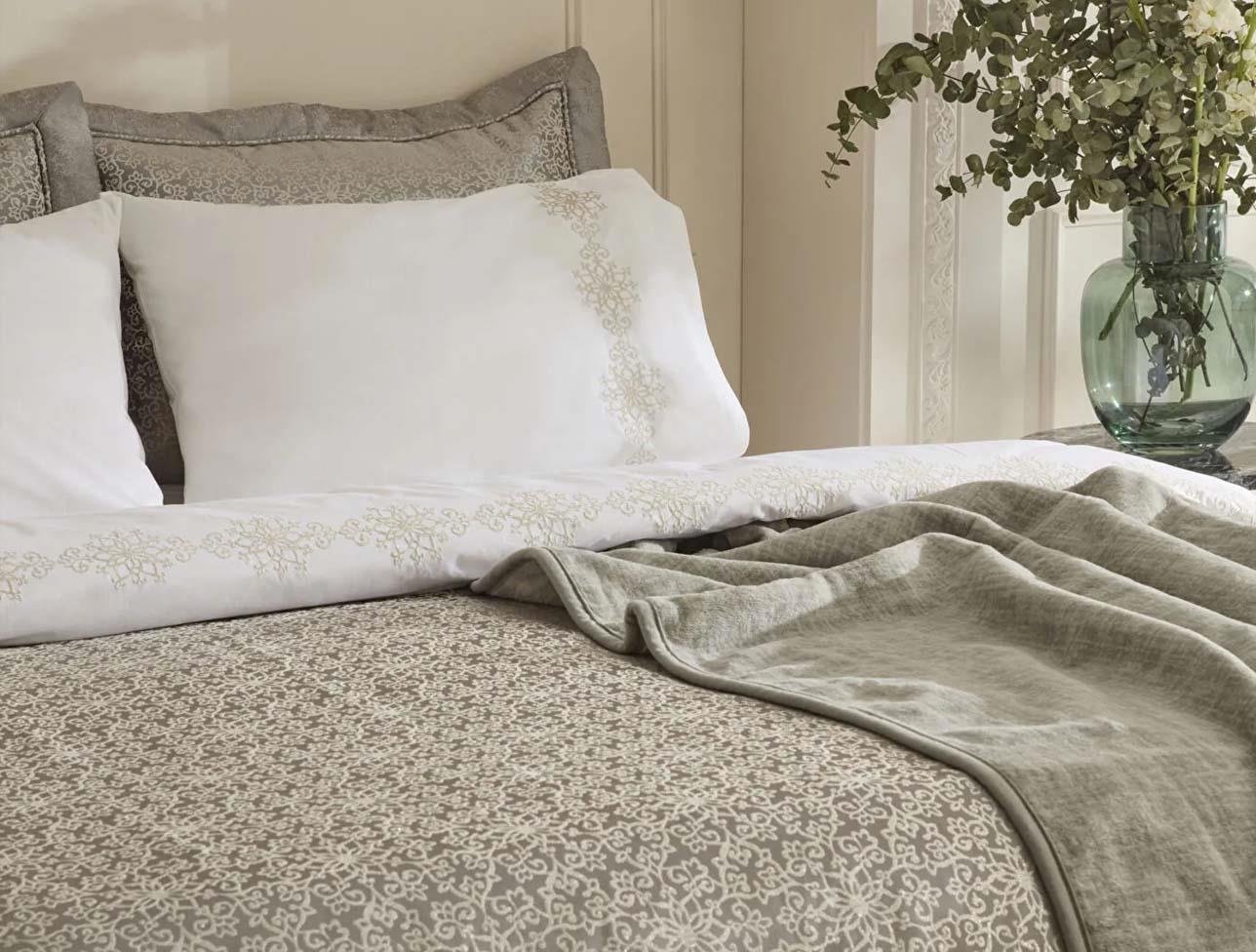 KH ROSETTE ÇEYİZ SETİ ÇİFT KİŞİLİK ANTRASİT