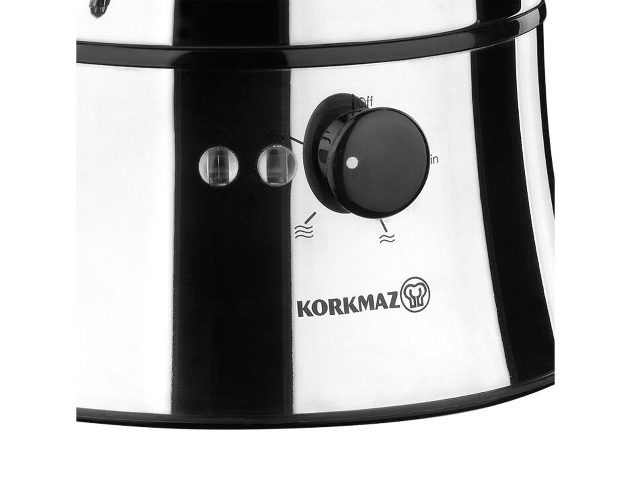 KORKMAZ A338 NOSTA SEMAVER INOX/SİYAH