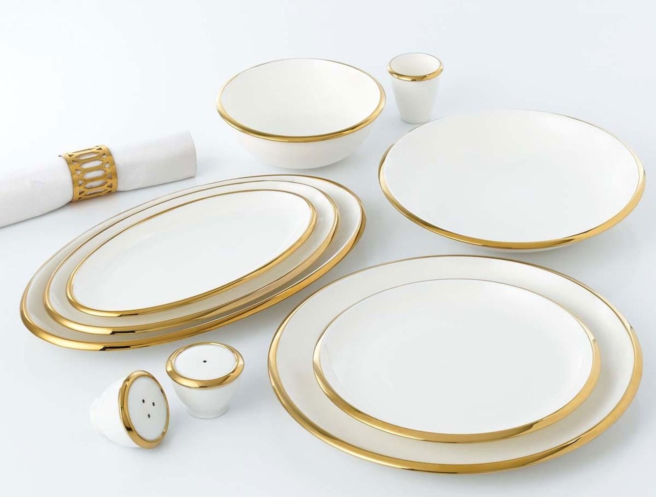 KORKMAZ ELEKTRA COLL.60P YEMEK TAKIMI GOLD A8056