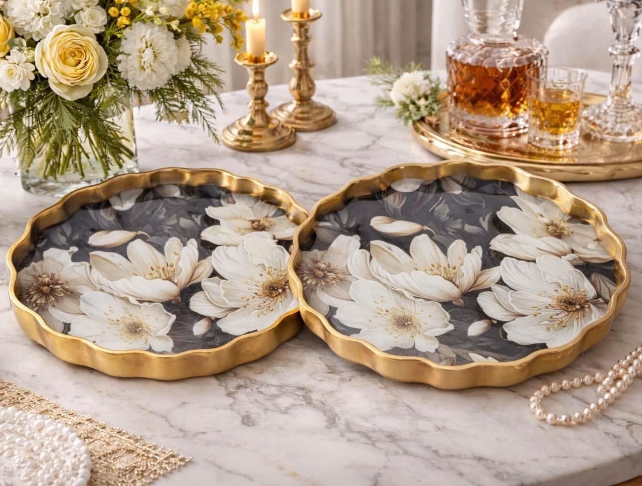 KOSOVA AVR-152 WAVE 2 Lİ DESENLİ TEPSİ ERD-0152