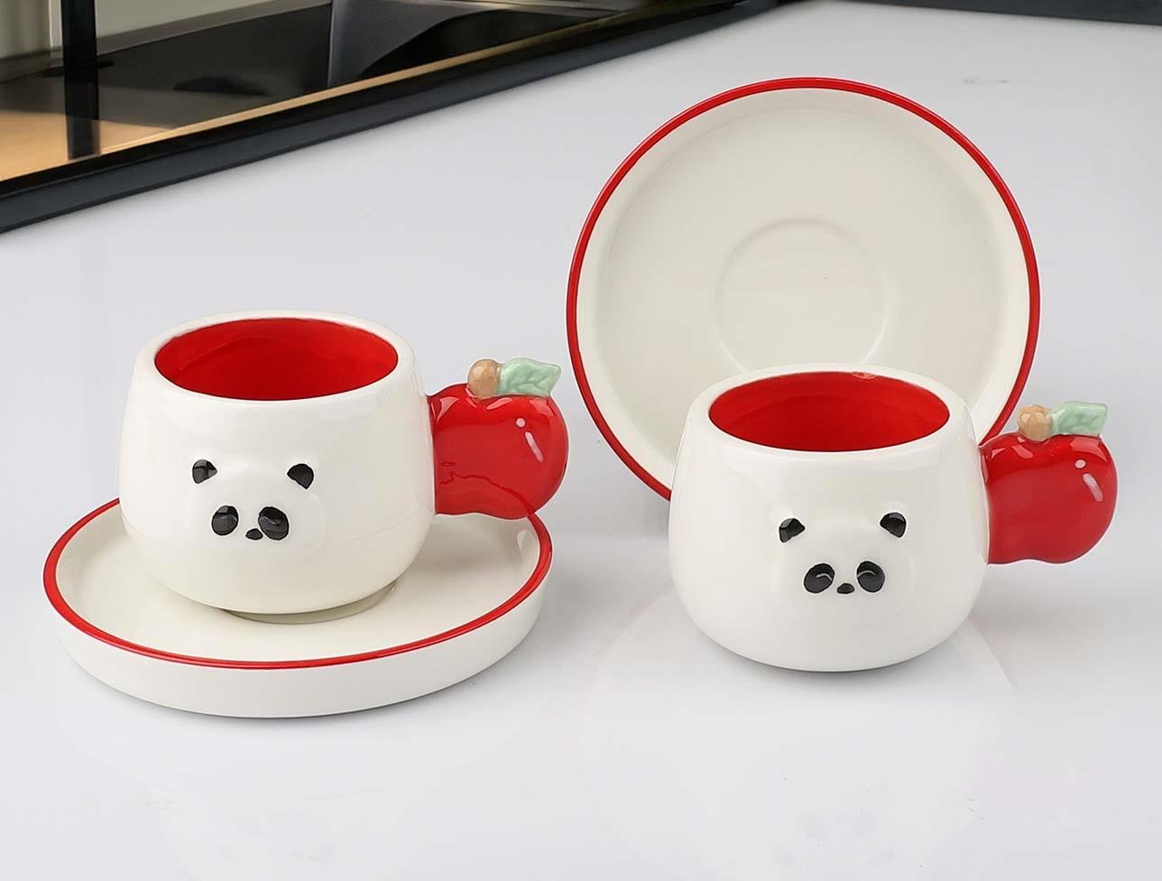 KOSOVA FCR-06 2 Lİ FİNCAN SETİ PANDA 09106