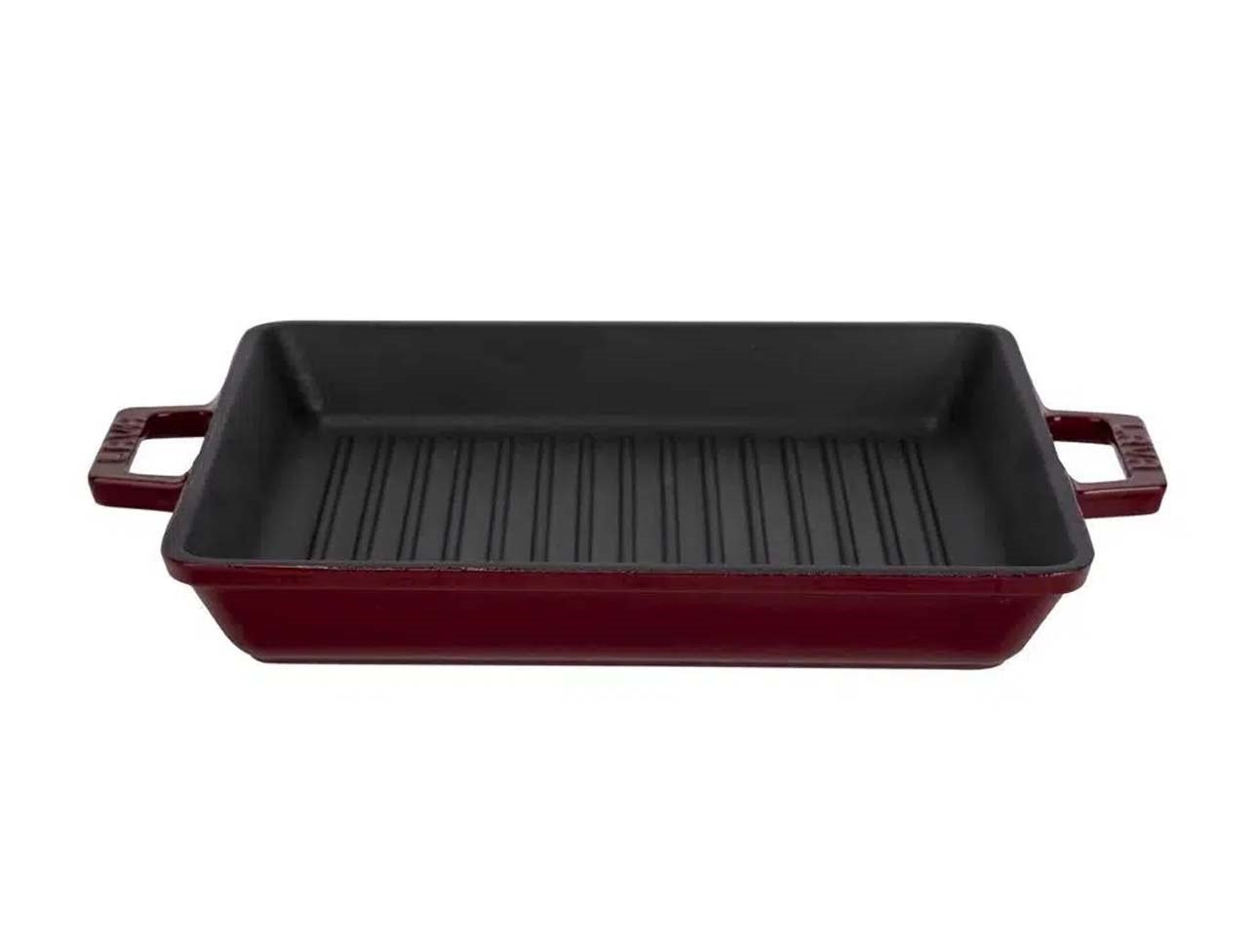 LAVA DÖKÜM KARE IZGARA TAVA ÇİFT KULPLU 26X26 BORD