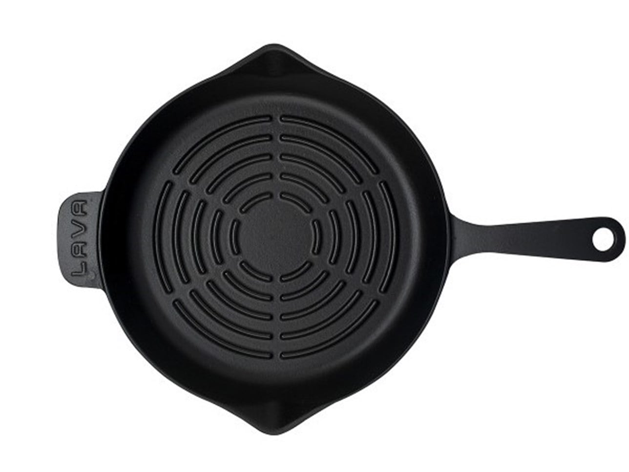 LAVA YUVARLAK IZGARA TAVA 28 CM METAL SAPLI